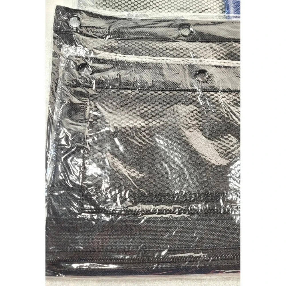LOT: 12 Arctic Star Canvas Double Zipper Binder Pencil Pouches - Multiple Colors